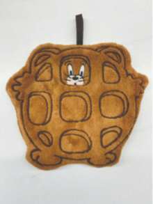 TOM & JERRY X Joivida Cartoon Jerry Mouse Waffle Fun Shape, Highly Absorbent Coral Fleece Hanging Hand Towel, Multi-Functional Cleaning Towel For Bathroom And Kitchen, Classic Painting Peripheral, Excellent Choice For Daily Household Use And Gifting, Soft And Skin-Friendly, Easy To Hang, Nostalgic And Cute Design, Enhancing The Sense Of Life Ritual