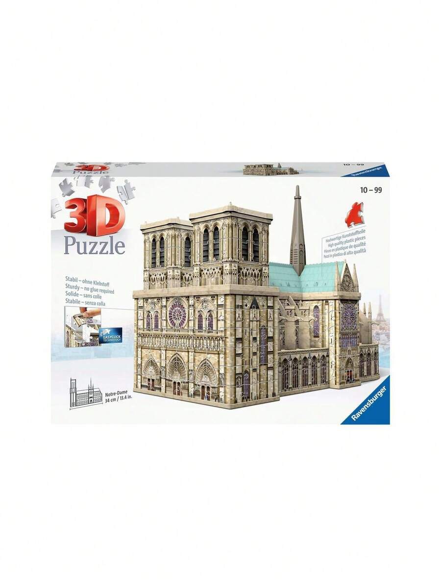 Ravensburger Notre Dame 324 Piece Jigsaw Puzzle Age 8 Years+ 12523 - Multicolor - View 1