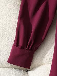 Franclia French-Style Elegant Burgundy Women's Dress, Pleated Dress, Waist-Cinching Slimming Dress, Noble And Elegant Women's Dress, Women's Winter Dress, Women's Party Dress, Elegant Party Dress, Elegant Women's Dress, Women's Winter Dress