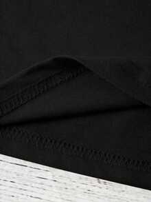 EMERY ROSE Món quà năm mới tuyệt vời nhất cho lễ hội năm 2026 là một chiếc áo phông dài tay dành cho phụ nữ trong bữa tiệc năm mới - màu đen - Xem 3