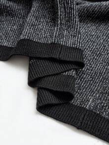 RONVEXI 男士休闲撞色滚边开衫，秋冬季长袖上衣 - 彩色 - 查看 7