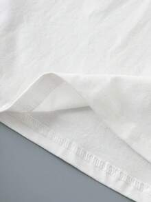 TOM & JERRY X SHEIN Men's Casual Cartoon & Letter Graphic Round Neck Short Sleeve T-Shirt, Summer