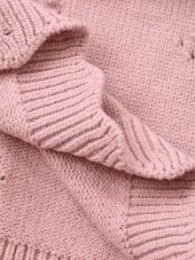 DAZY 女童针织毛衣套装，秋季 - 粉色 - 查看 5