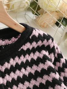 GlowEve 休闲宽松前开襟长袖女式开衫 - 粉色 - 查看 4