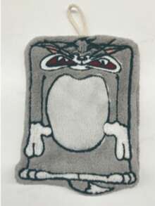 TOM & JERRY X Joivida 卡通汤姆猫趣味设计，高吸水性珊瑚绒挂式手巾，浴室厨房多用途清洁布，经典动漫周边，日常家居礼品 - 彩色 - 查看 8