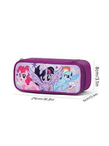 My Little Pony X SHEIN Hộp đựng bút 1 chiếc có nắp lật, túi đựng văn phòng phẩm, túi đựng mỹ phẩm, túi đựng đồ dùng cá nhân, túi đựng vật dụng nhỏ, thích hợp cho học tập, công việc, du lịch, sử dụng hàng ngày, lý tưởng cho học sinh và phụ nữ, Rainbow Dash, Twilight Sparkle, Pinkie Pie, ý tưởng quà tặng. - Màu tím - Xem 4