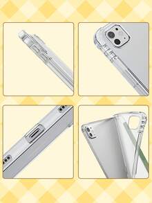 Tom and Jerry Artist x SHEIN 1个可爱卡通基础款平板电脑保护套，高端质感，简约全透明，柔软防摔硅胶材质，带折叠支架，是送给女孩和学生的完美礼物。兼容iPad 10代/iPad 7/8/9代（10.2英寸）/iPad Air 5/Air 4（10.9英寸）、iPad（A16）11英寸11代（2025款）。 - 彩色 - 查看 9