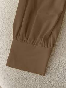 Ladies' Elegant And Commuter Autumn Shirts - Khaki - View 7