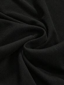 ROMWE Avant Y2K Rhinestone Cross Embellished Mini Dress For Women - Black - View 4