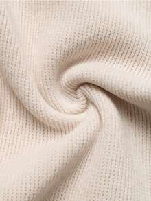 EMERY ROSE 女士纽扣装饰口袋阔腿宽松休闲裤 - 米色 - 查看 6