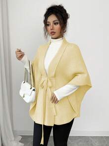 Rafferiza Modischer, lässiger Hochwertige Poncho-Schal Vielseitig, einzigartiger, eleganter Damen Strickjacke, Herbst/Winter