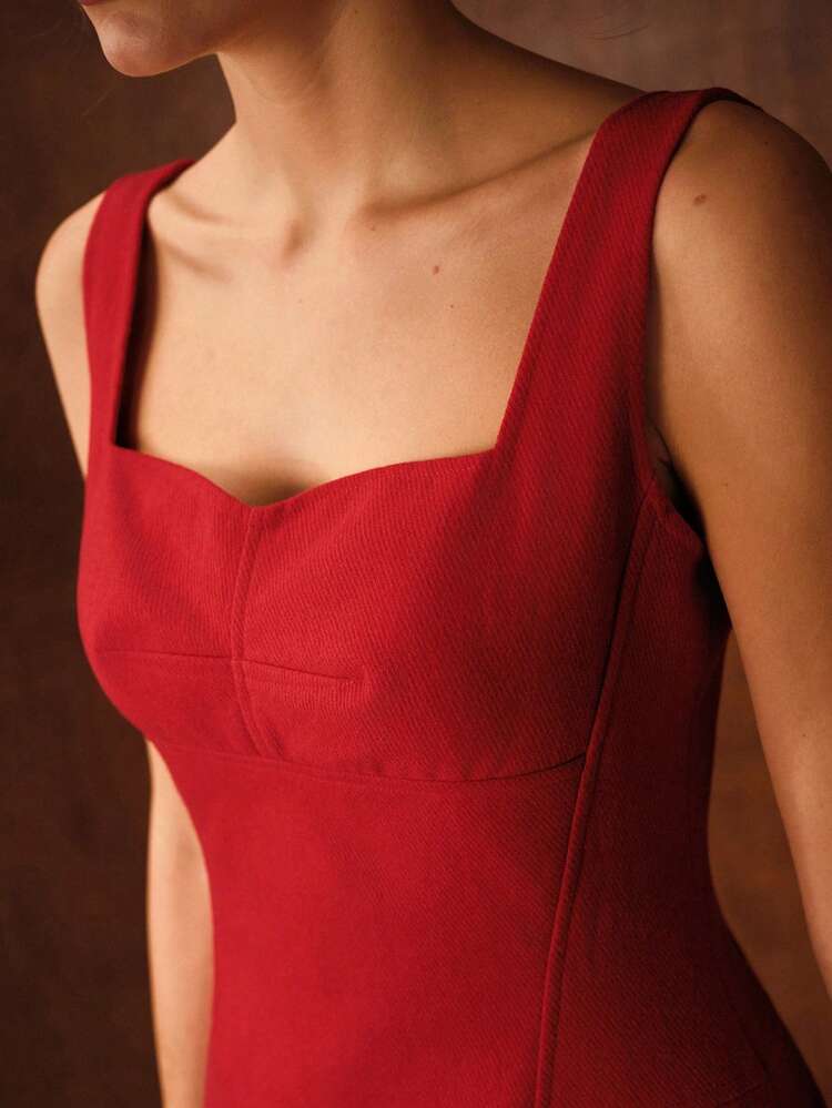 WOMEN'S WOOL BLEND STRUCTURED DESIGN MINI DRESS