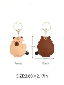 POKOJA LAND Kawaii Capybara Card Keychain, Viral Animal Cardholder Key Ring With Lanyard, Cute Gift For Friends - Multicolor - View 5