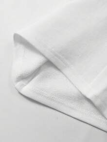 SHEIN Tween Girls' Casual Square Neck Long Sleeve Set - White - View 10