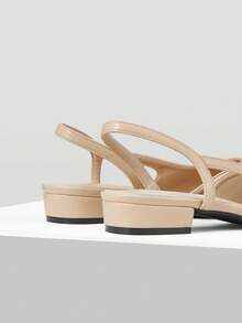MOTF WOMEN'S SHOES, SPRING AND SUMMER COLOR MATCHING CLOSED TOE VERSATILE SIMPLE AND ELEGANT LOW-HEELED FLAT SHOES SPRING SHOES - Apricot - View 8