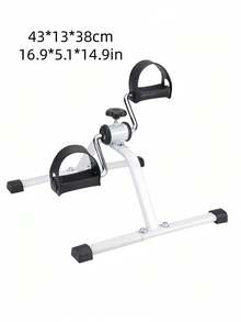 1件装迷你可调节自行车脚踏训练器便携式健身器材，适用于手臂和腿部训练，家庭办公室使用，四季皆宜的健身器材
