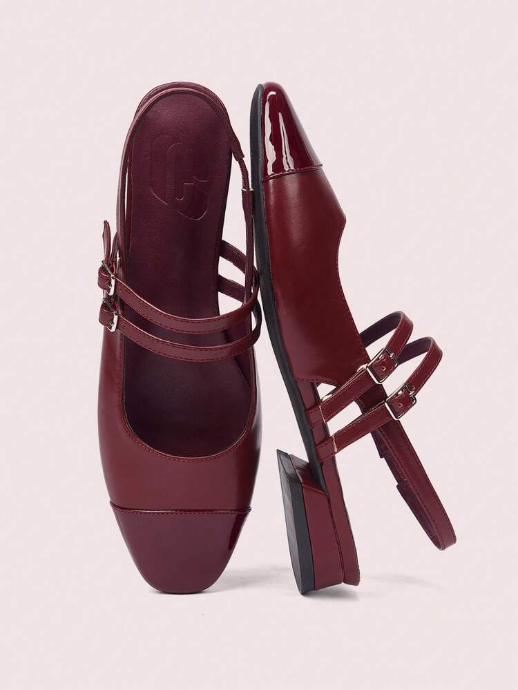 CUCCOO DOLLMOD Women Double Buckle Hollow Fashionable High Heels Spring Shoes Spring Break Easter For Christmas Spring Shoes