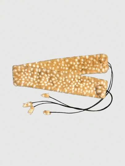 Fairycore 1 pieza Cinturón ajustable con cordón de cintura con patrón de camello y ciervo, accesorio versátil para bufanda, envolver la cintura, moda Y2K, adecuado para ocasiones casuales, de cita, de compras