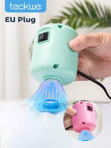 Teckwe Pompa elettrica per sacchetti sottovuoto, pompa da viaggio portatile per il sottovuoto, pompa per sigillare e comprimere vestiti e vari sacchetti sottovuoto, per conservare camicie, maglioni e tutti i capi a casa