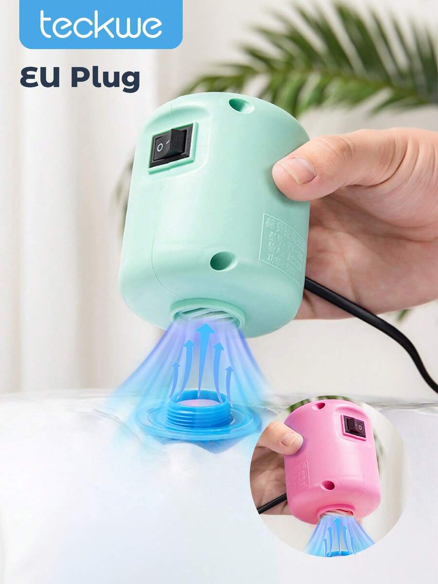 Teckwe Pompa elettrica per sacchetti sottovuoto, pompa da viaggio portatile per il sottovuoto, pompa per sigillare e comprimere vestiti e vari sacchetti sottovuoto, per conservare camicie, maglioni e tutti i capi a casa