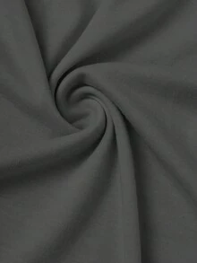 Manfinity Homme Men Solid Color Drawstring Hooded Wide Strap Tank Top, Summer - Dark Grey - View 4