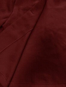 Pariaura 优雅法式风格编织圆领长袖修身绿色女式外套，夏季新品 - 紅色 - 查看 6