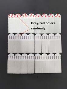 12/24/48/72/96 片装，免钻孔图片安装板设计 - 双面可移除墙钩，适用于相框和艺术品，防水墙贴 - 白色 - 查看 9