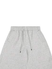 STEELVANCE Men's Grey Sweatpants, Loose Casual Straight Leg Pants, And Versatile Men Grey Flared Sweatpants Oversized Sweatpants Flare Sweat Pants Sweatpants Wide Bottom For Men Grey Baggy Sweatpants