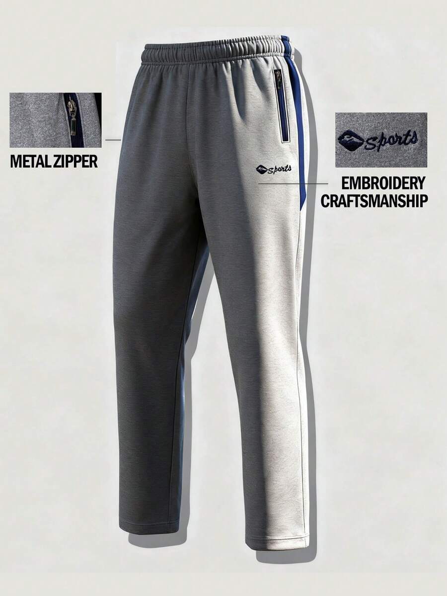 Gym Rark Casual Outdoor Fashion Versatile Loose Fit Men Sports Pants Grey Track Pants Sweat Pants - Grey - View 1
