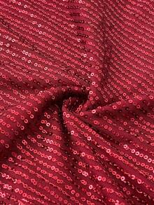 Cravure Vestido maxi ajustado de manga larga con cuello en V cruzado, bajo de cola de pez y tela con lentejuelas para mujer de talla grande, elegante para uso diario y fiestas - Rojo - Ver 3