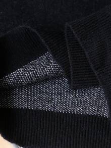 Ensemble pull court à épaules tombantes et jupe plissée avec broderie florale pour adolescentes, doux et confortable, convient pour le quotidien, l'extérieur, les voyages, les vacances, la maison, les soins aux enfants - Noir et Blanc - Voir 11