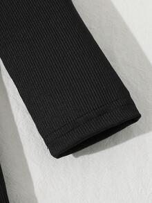 Bộ 2 áo khoác vest không tay mềm mại và váy dệt kim ôm sát họa tiết cho bé gái, thoải mái khi đi nghỉ - Đỏ - Xem 4