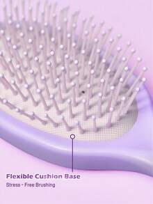 My Little Pony X SHEIN Shiny Hair Brush Cushion Massage Comb For Women's Long Hair, Meridian Purple Comb For Home Use Hair Brush,Hair Tools,Hair Products And Accessories For Barber Salon Beauty Smooth Massage Paddle Hair Brush Wet Or Dry Hair,Flowing Glitter,Pinkie Pie,Gift Ideas