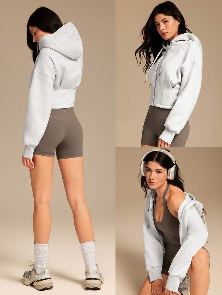Everyday Fleece Keep It Cozy Waist Length Hoodie Jacket Daily Casual Winter Warm