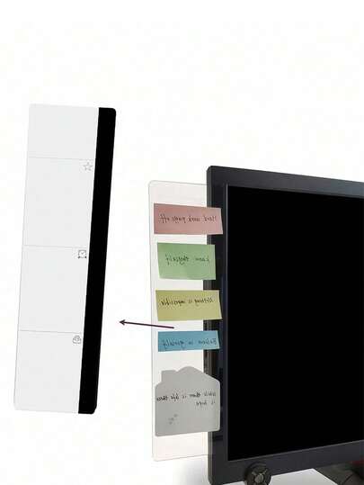 Accesorios de escritorio de oficina, tablero de notas para monitor, tablero de mensajes de computadora, suministros de oficina para notas adhesivas, accesorios de oficina en el hogar, decoración de escritorio con mensajes