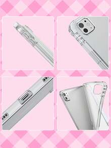 THE POWERPUFF GIRLS X SHEIN 1个可爱卡通iPad保护套，高端质感，简约透明，柔软防摔硅胶材质，带折叠支架，是送给女孩和学生的完美礼物。兼容iPad 10代/iPad 7/8/9代（10.2英寸）/iPad Air 5/Air 4（10.9英寸），以及三星Galaxy Tab S6 Lite（10.4英寸）。