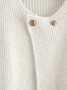 GlowEve New Stylish Cardigan For Women, European And American Chic, Versatile, Minimalist Fashion Knit Top - White - View 5