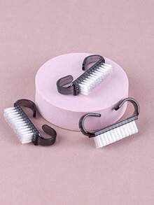 10支/50支装小号黑色指甲刷套装，指甲除尘清洁刷，适用于美甲、修脚等多种用途的美容工具 - 黑色 - 查看 4