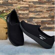 Women Walking Shoes - Black - View 2