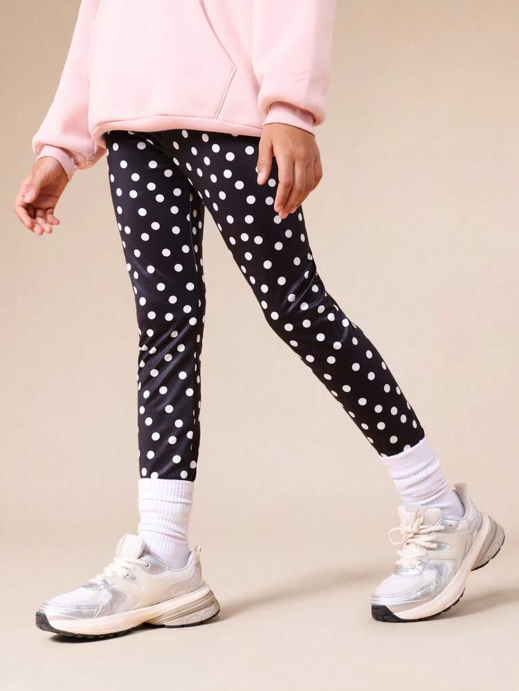 Polka Dot Full Length Leggings