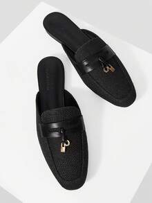 MOTF PREMIUM GIÀY LÓT BẰNG TUA RUA THOẢI MÁI DÀNH CHO NỮ - màu đen - Xem 9