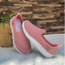 Women Walking Shoes - Pink - View 2