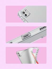 THE POWERPUFF GIRLS X SHEIN Étui de protection mignon et créatif avec motif de fleurs, de bulles et de boutons d'or. et antichoc. Cadeau d'Halloween et de Noël. Compatible avec Samsung Galaxy Tab S6 Lite 10,4 pouces, iPad (A16) 11e génération 11 pouces 2025, iPad 7e/8e/9e génération (10,2 pouces) - Multicolore - Voir 9