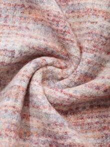 DAZY Spring New Sheer Mesh Off-Shoulder Special Fabric Women T-Shirt - Pink - View 6