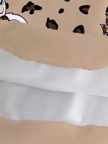 Sparklyn 2pcs/Set Casual Cute Rabbit Print Sweatshirt Top And Sweatpants Set For Girls - Black - View 6