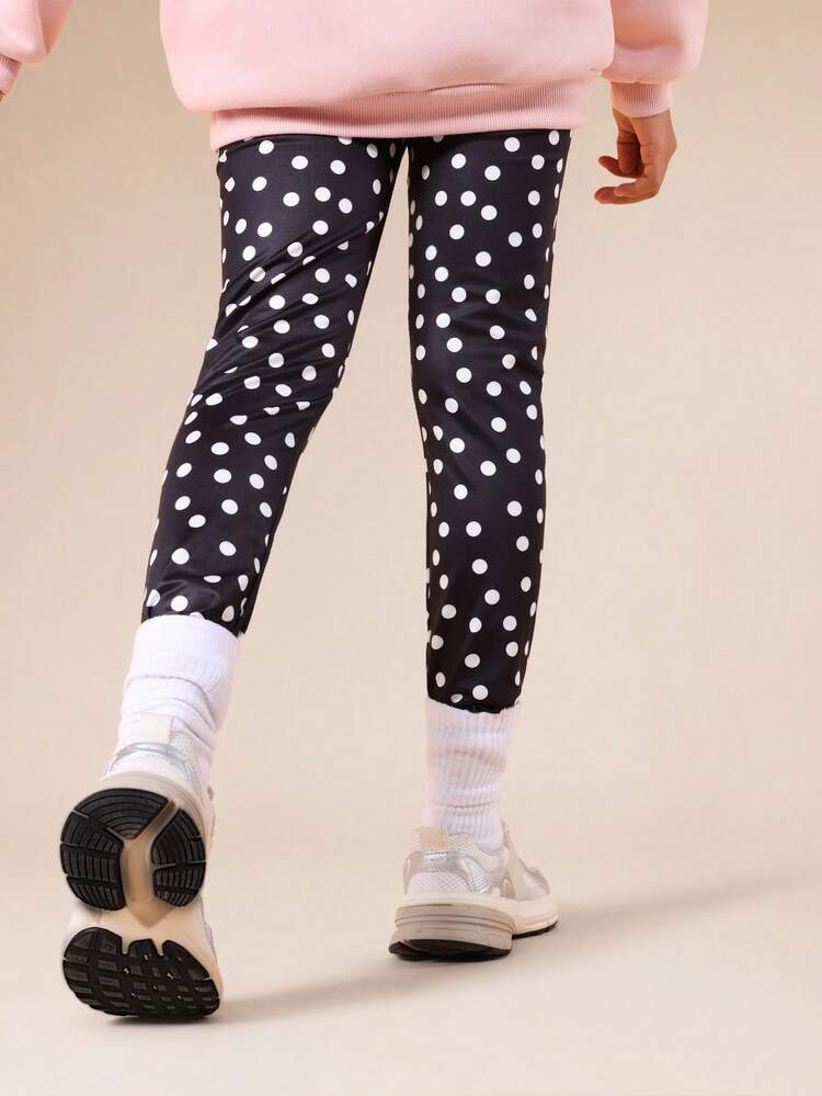 Polka Dot Full Length Leggings