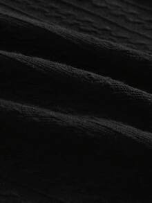 女士休闲针织无袖开衩连衣裙，舒适百搭，适合日常穿着 - 黑色 - 查看 7