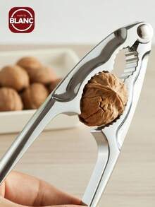 1入組厚質鋅合金夾核器,多功能帶舒適握把的開核器,適用於各種堅果和螃蟹、蝦和貝類