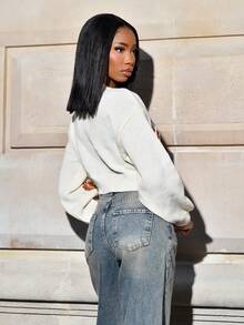 Mima John Cárdigan bohemio con bordado estilo "Cottagecore" para mujer, blusa de manga larga