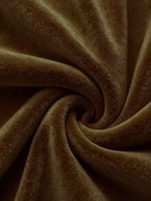 Franclia 新款加厚百搭圆领长袖女式T恤，冬季款 - 棕色 - 查看 6